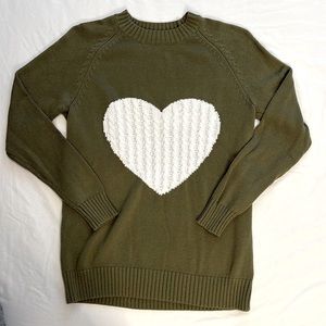Unbranded|Green Heart Sweater|Like new